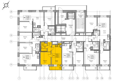 34,5 м², 2-комнатная квартира 6 500 000 ₽ - изображение 114