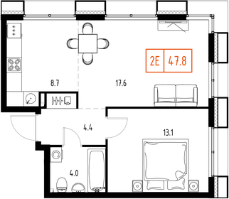 54 м², 2-комнатная квартира 17 500 000 ₽ - изображение 91