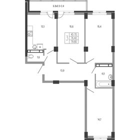 77,4 м², 3-комнатная квартира 15 705 234 ₽ - изображение 25