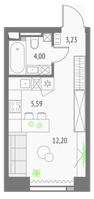 26,7 м², квартира-студия 15 222 304 ₽ - изображение 12