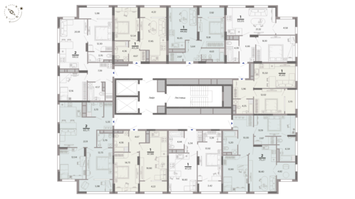 46,4 м², 1-комнатная квартира 5 700 000 ₽ - изображение 107