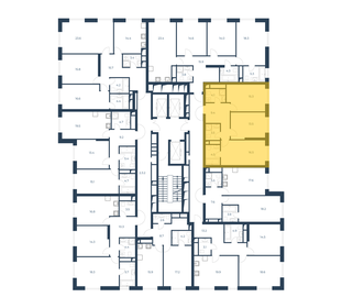 62 м², 3-комнатная квартира 24 000 000 ₽ - изображение 152