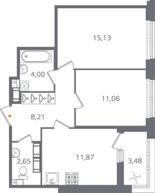55,8 м², 2-комнатная квартира 14 050 000 ₽ - изображение 87