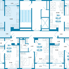 Квартира 82,9 м², 3-комнатная - изображение 2