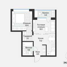 Квартира 45 м², 1-комнатная - изображение 5