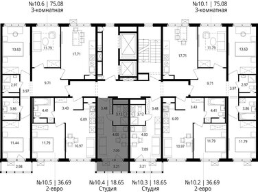 18,7 м², квартира-студия 4 957 409 ₽ - изображение 32