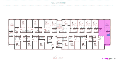 Квартира 56,6 м², 3-комнатная - изображение 2