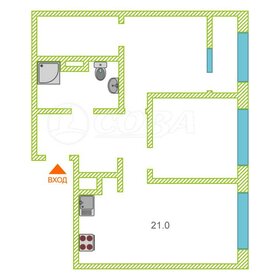 Квартира 68,9 м², 2-комнатная - изображение 1