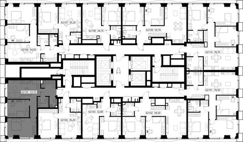 Квартира 53,7 м², 2-комнатная - изображение 2