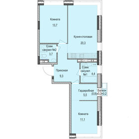 67 м², 2-комнатная квартира 11 503 000 ₽ - изображение 24