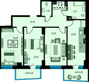 76,6 м², 3-комнатная квартира 9 503 360 ₽ - изображение 12