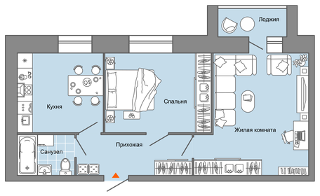 70 м², 2-комнатная квартира 8 317 820 ₽ - изображение 10