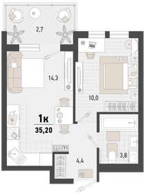 33,8 м², 1-комнатная квартира 9 883 120 ₽ - изображение 12