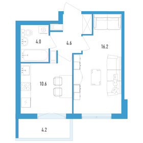 32,7 м², 1-комнатная квартира 5 900 000 ₽ - изображение 51
