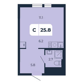 26 м², квартира-студия 2 850 000 ₽ - изображение 46