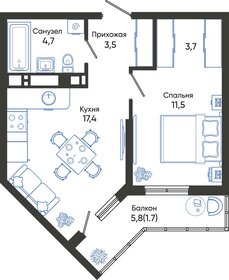 43,2 м², 1-комнатная квартира 10 300 000 ₽ - изображение 48