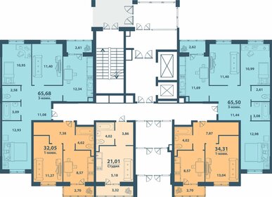 66,5 м², 3-комнатная квартира 7 300 000 ₽ - изображение 72