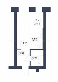 Квартира 25,9 м², студия - изображение 2