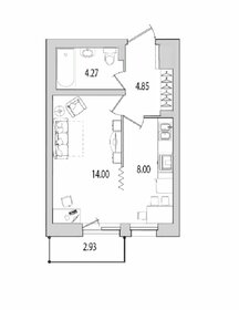 32,3 м², 1-комнатная квартира 3 700 000 ₽ - изображение 74