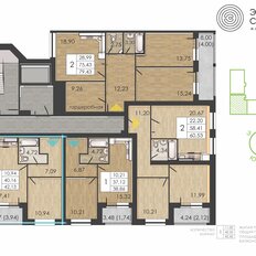 Квартира 42,1 м², 1-комнатная - изображение 2