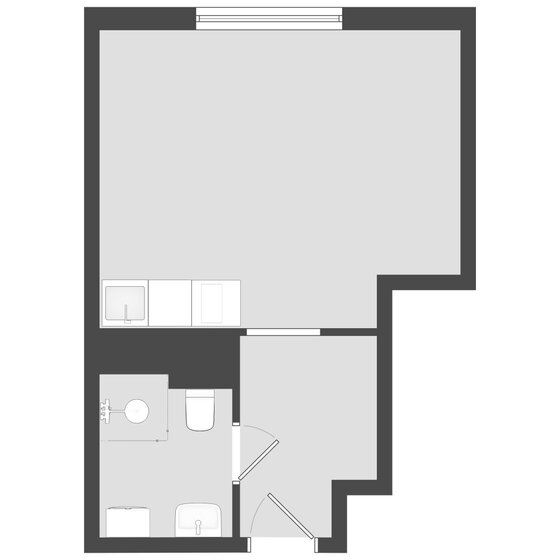 23,4 м², апартаменты-студия 5 855 065 ₽ - изображение 1