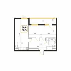 Квартира 60,3 м², студия - изображение 2