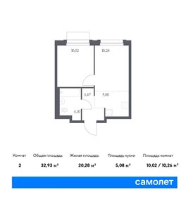 Квартира 32,9 м², 1-комнатная - изображение 1