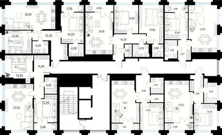 65,8 м², 1-комнатная квартира 14 149 150 ₽ - изображение 80