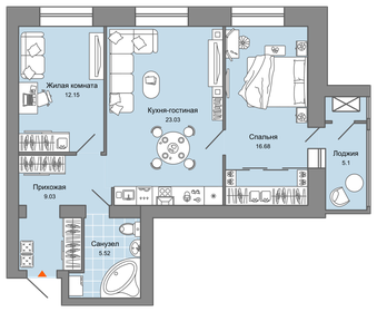 71 м², 3-комнатная квартира 9 009 380 ₽ - изображение 29