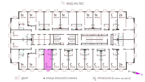 22,6 м², квартира-студия 8 384 441 ₽ - изображение 35