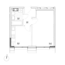 22,1 м², апартаменты-студия 4 795 700 ₽ - изображение 74