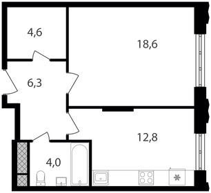 45 м², 2-комнатная квартира 11 900 000 ₽ - изображение 81