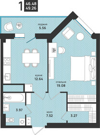 51,2 м², 1-комнатная квартира 7 170 800 ₽ - изображение 64