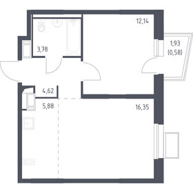 Квартира 35,6 м², 1-комнатная - изображение 1