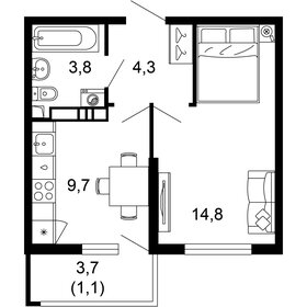 34 м², квартира-студия 15 200 000 ₽ - изображение 75