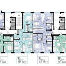 Квартира 79,5 м², 2-комнатная - изображение 2