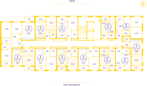 38,6 м², 1-комнатная квартира 4 980 000 ₽ - изображение 27