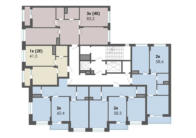 59 м², 3-комнатная квартира 3 850 000 ₽ - изображение 89