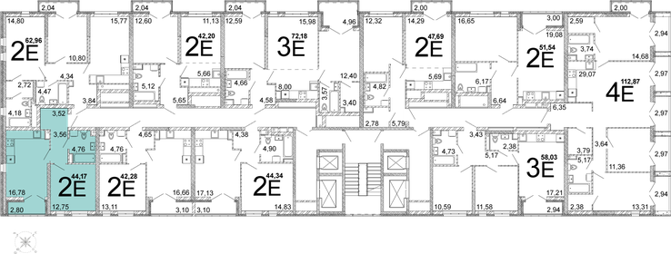 42,5 м², 1-комнатная квартира 7 017 155 ₽ - изображение 12