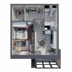 Квартира 44,3 м², 1-комнатная - изображение 3