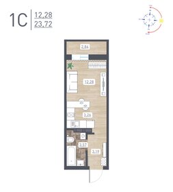 21,7 м², квартира-студия 2 587 832 ₽ - изображение 18