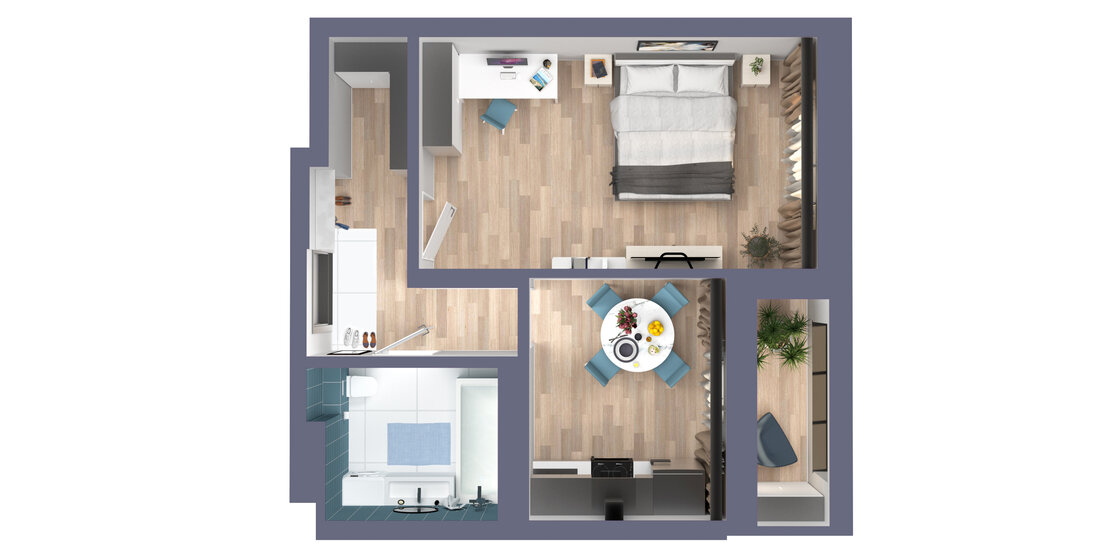 36,1 м², 1-комнатная квартира 10 754 820 ₽ - изображение 33