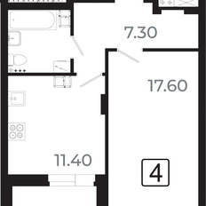 Квартира 42,3 м², 1-комнатная - изображение 2