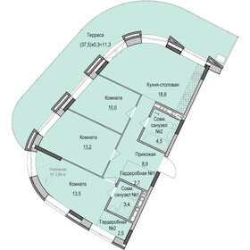 Квартира 88,8 м², 3-комнатная - изображение 1