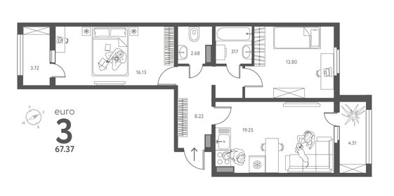 115 м², 5-комнатная квартира 8 750 000 ₽ - изображение 53