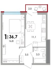 67 м², 3-комнатная квартира 4 900 000 ₽ - изображение 74