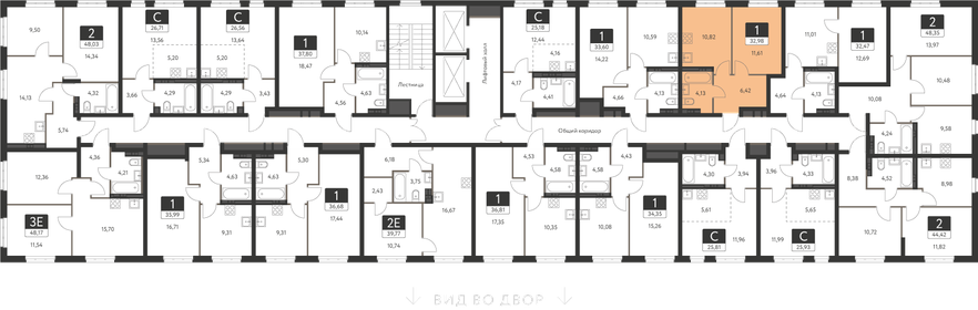 Квартира 33 м², 1-комнатная - изображение 2
