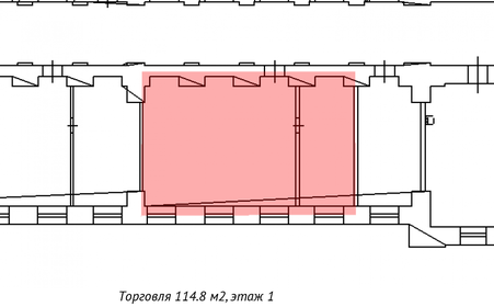 114,8 м², торговое помещение - изображение 4