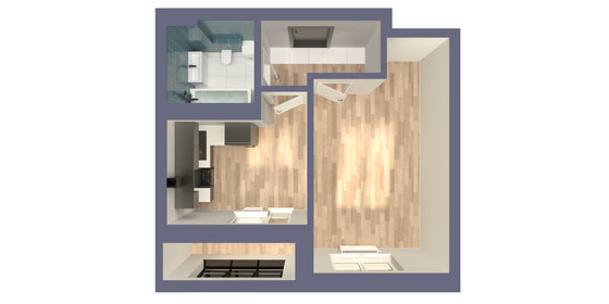 35,8 м², 1-комнатная квартира 8 627 800 ₽ - изображение 89