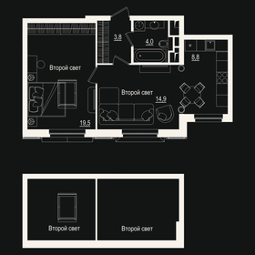 42,3 м², апартаменты-студия 15 250 000 ₽ - изображение 25
